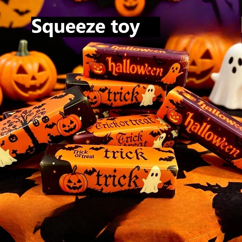 Image of Halloween Sonderedition Squishy Seife Anti-Stress-Spielzeug Simulierte Butter Stressabbauender Fidget Squishy Ball Entspannendes Geschenk Party