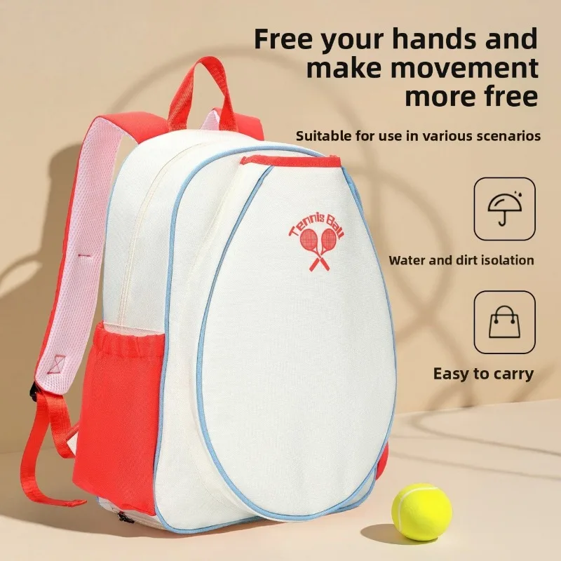 

Kids' Professional Sports Backpack for Badminton & Tennis Rackets Multi-Pocket Storage Bag for Boys & Girls Training & Fitness