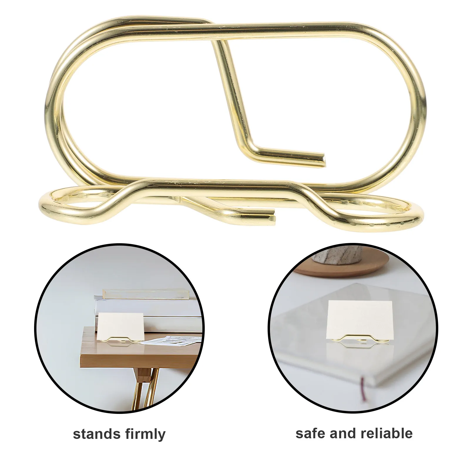 Desk Business Card Holder Stand – Desktop Organizer for Storing and Displaying Cards