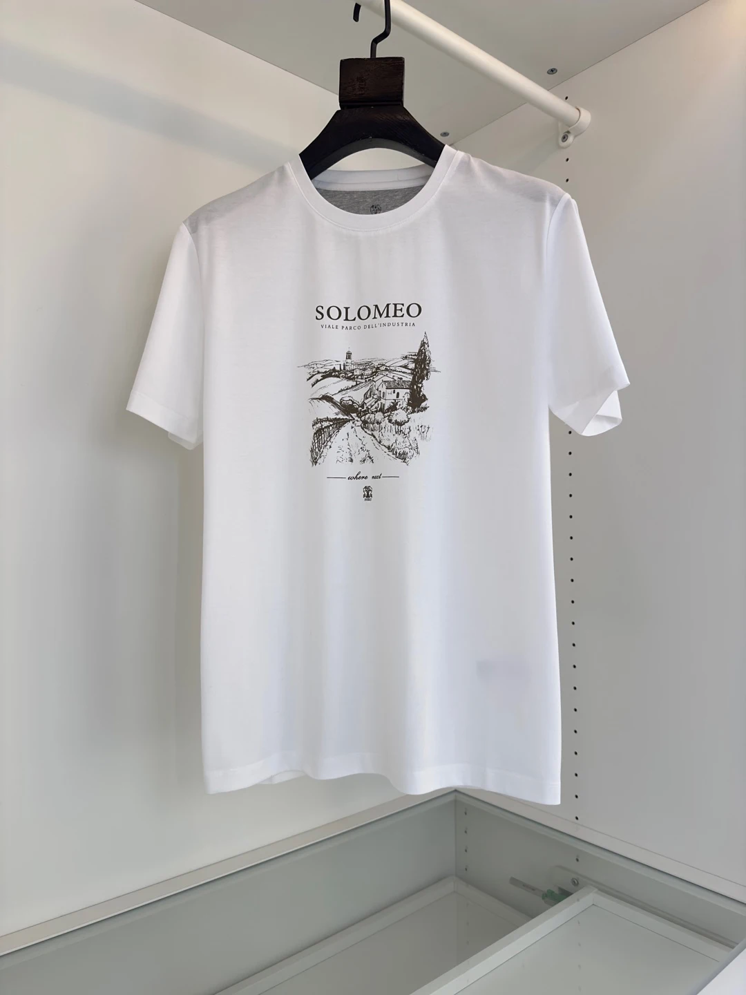 BLLIYOSS Italy T-Shirt men Cotton 2025 /SS New ventilate Solid Color Casual Appear Thin Sleeve Printing Decoration Old Money ins