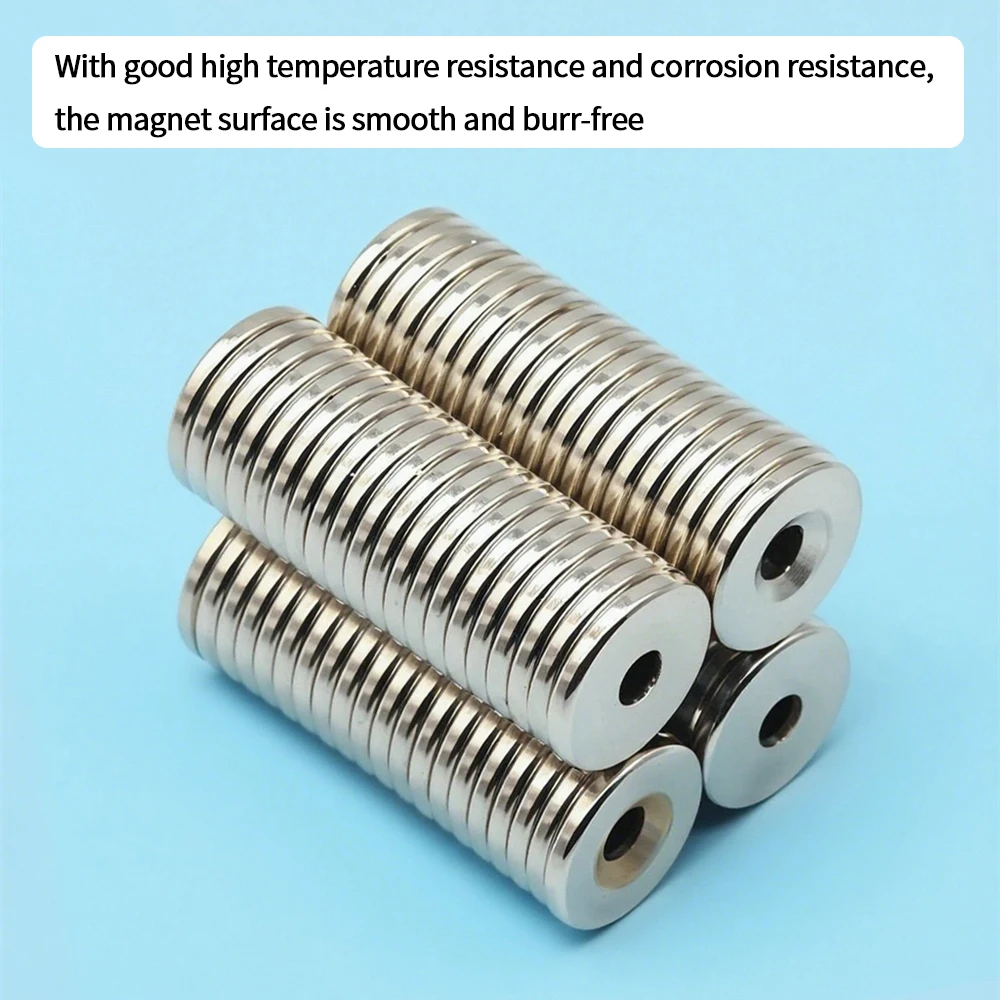 NdFeB Magnet Super Magnetism High Purity Magnetic Round Bar 20x3mm 20x5mm Durable Home Storage Office (106)