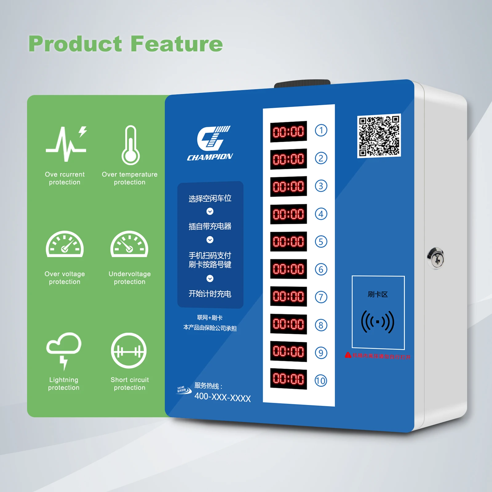 Lxy بالجملة OEM ODM 5 6 10 20 طريقة Ebike شاحن سريع دراجة نارية كهربائية دفع تهمة محطة محطة شحن الدراجة #1