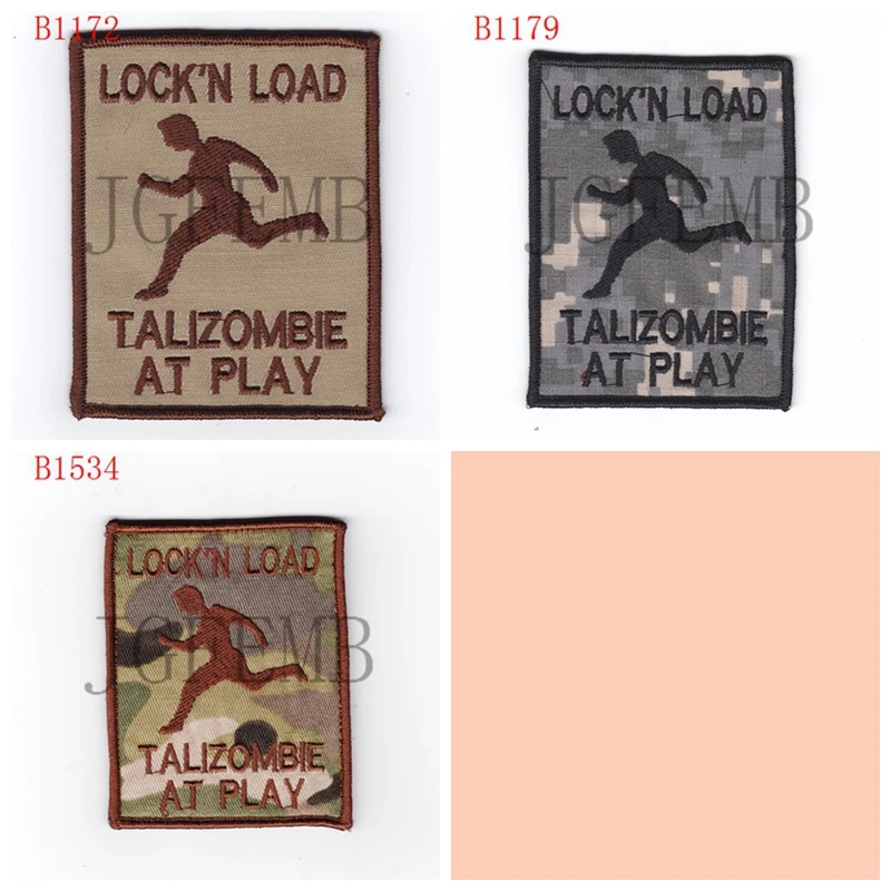 

Lock'n-Load Talizombie at Play Morale Tactics, Military Embroidery Patch