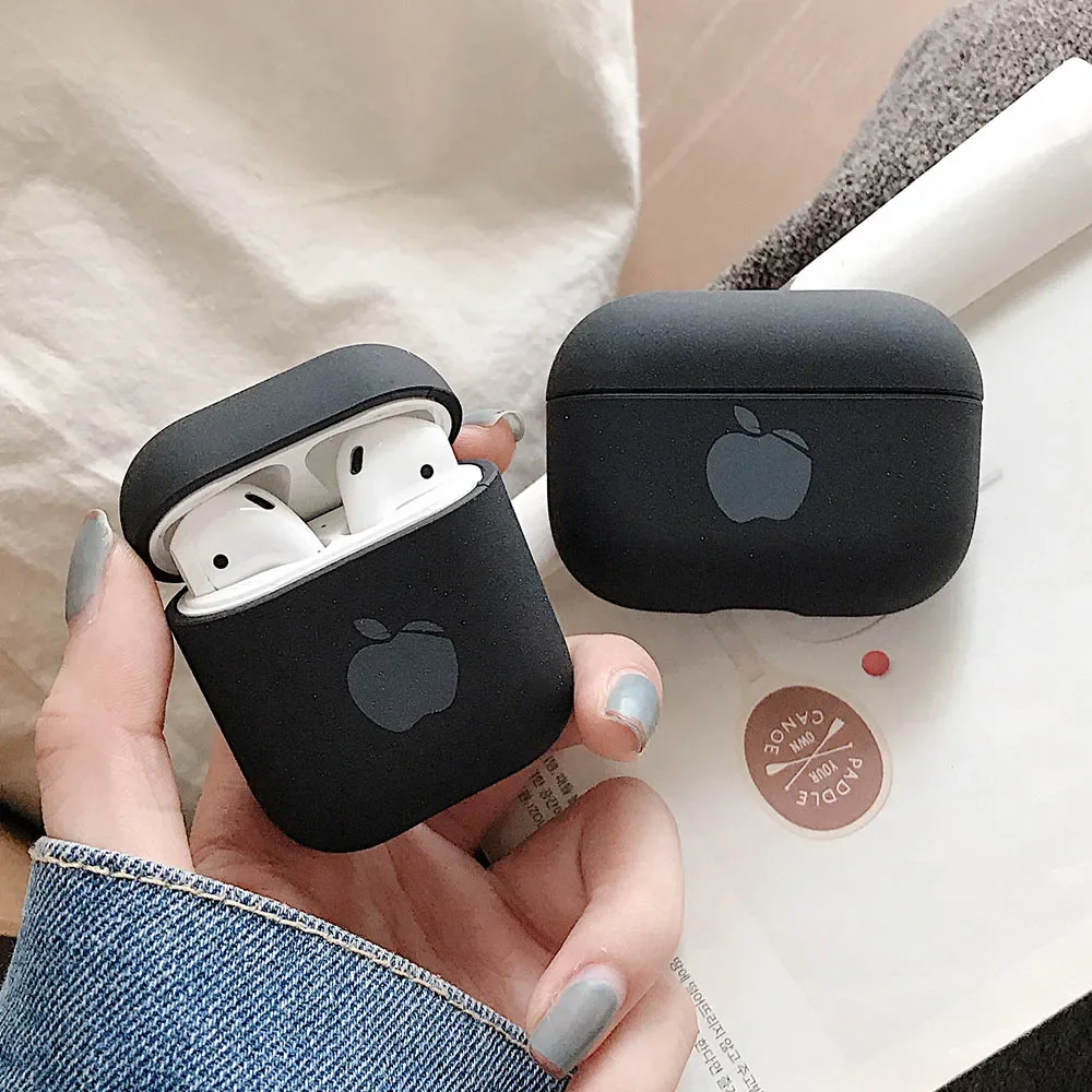 Śliczne jednolite kolorowe etui na słuchawki dla AirPods 1 2 pro etui twarde PC luksusowe matowa tekstura etui ochronne na airpod 3 etui