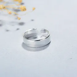 925 Sterling Silver Smooth Surface Simple Rings For Women Luxury Jewelry Wholesale Accessories Jewellery Free Delivery Money 925