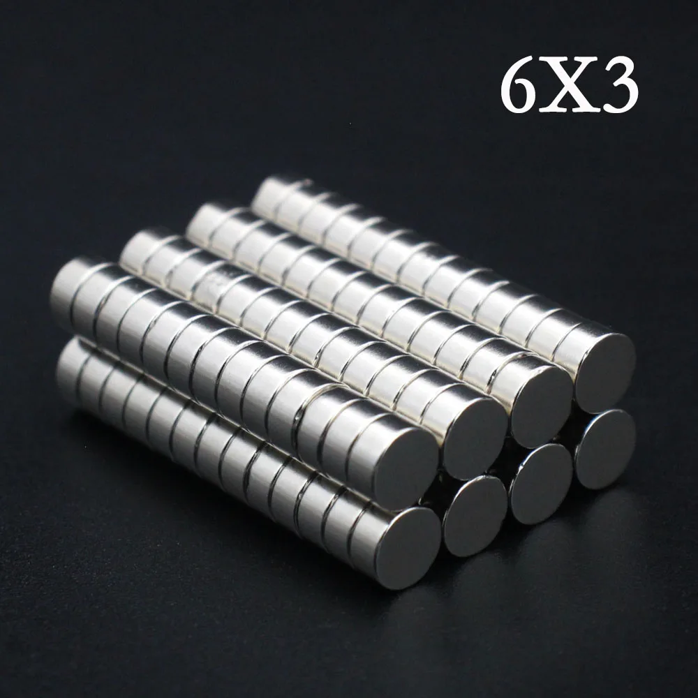 10/20/30/50/80 Pcs 6x3 Neodymium Magnet 6mm x 3mm N35 NdFeB Round Super Powerful Strong Permanent Magnetic imanes Disc 6*3