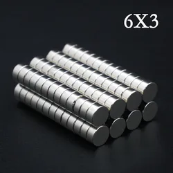 10/20/30/50/80 Pcs 6x3 Neodymium Magnet 6mm x 3mm N35 NdFeB Round Super Powerful Strong Permanent Magnetic imanes Disc 6*3