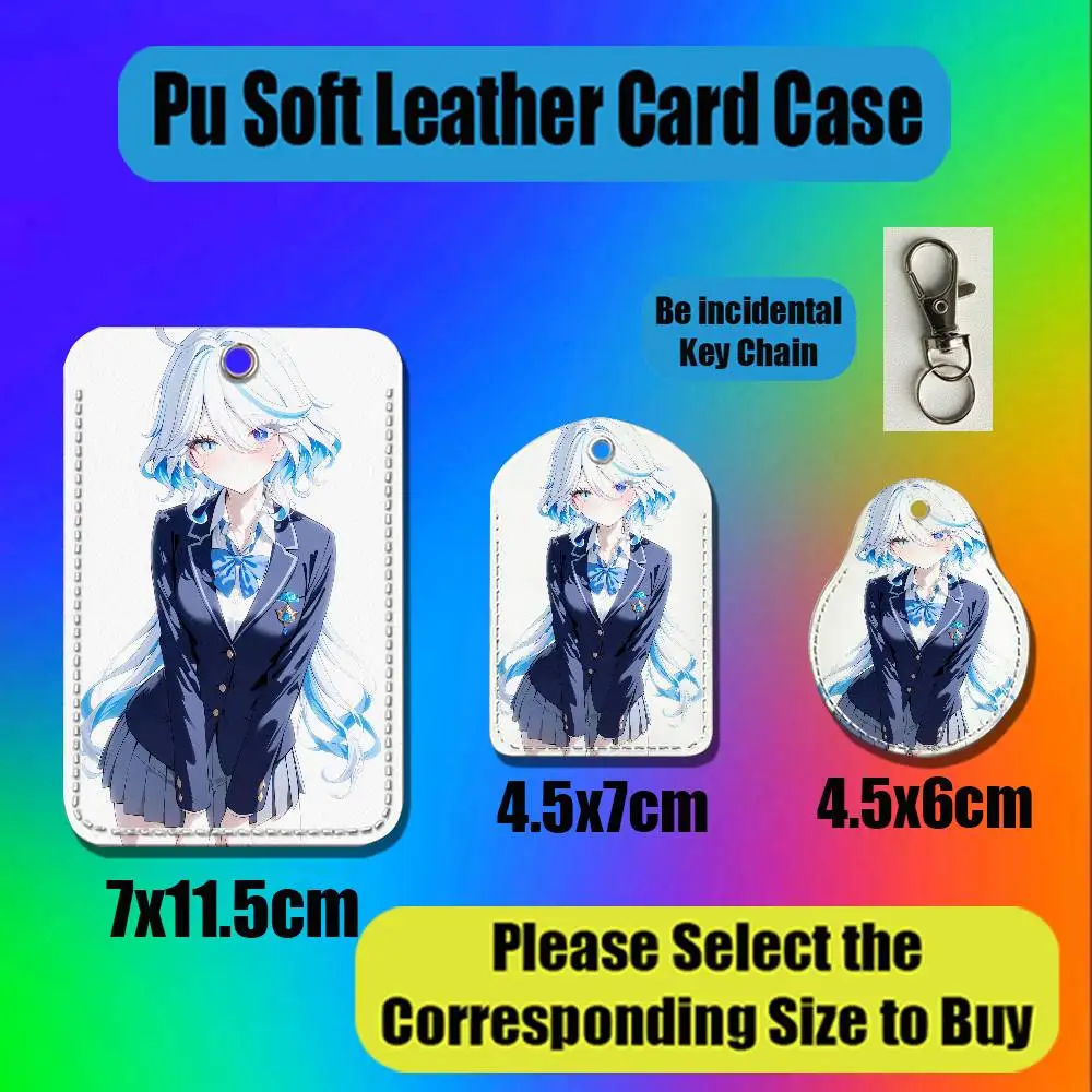 For Furina Genshin Impact For Air Tag Case Card Holder Keychain ID Badge Credit Bank Access For AirTag Case Shell