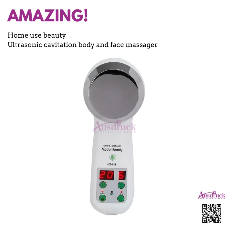 Unleash Slimming Power: Portable Ultrasonic Cavitation Massager for Anti-Wrinkle, Weight Loss - Skin Rejuvenation