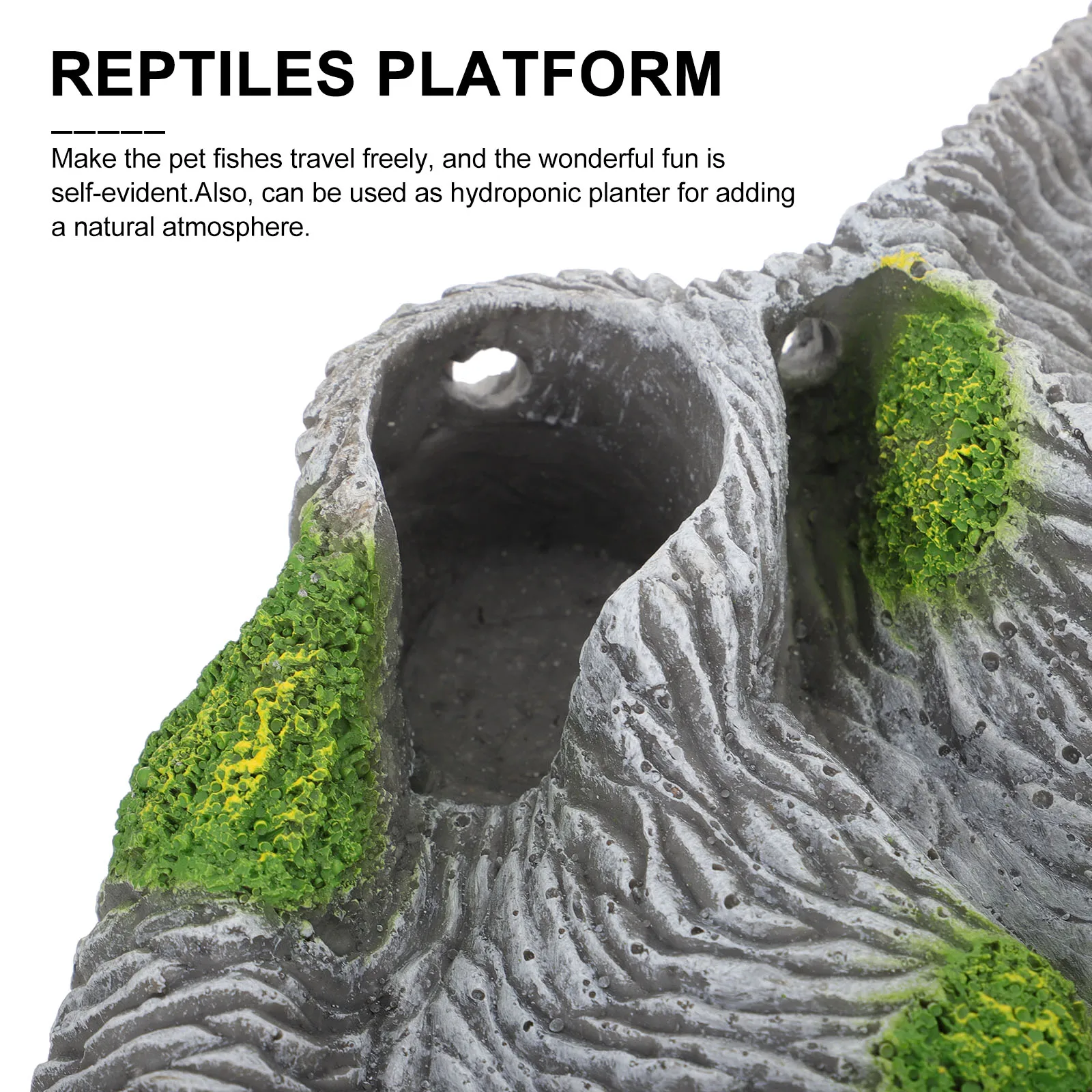 

Turtle Basking Platform Aquarium Fish Tank Reptile Climbing Hill Resin Decoration Non Fading Pet Supplies Hiding Cave Hydroponic