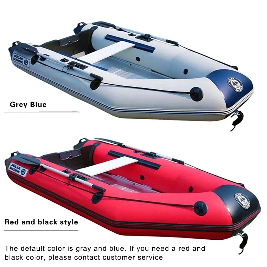 0.9mm Inflatable Assault Fishing Boats 0.9mm Anti-collision Laminated Alloy for Emergency Rescue/Drifting Speedboat Kayak Boat