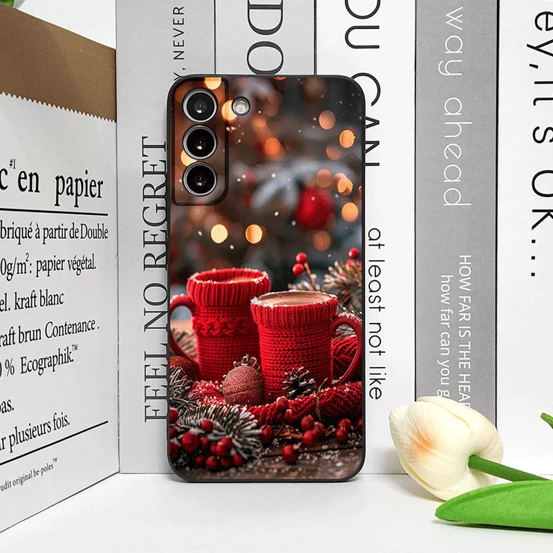 عيد الميلاد تزيين فنجان القهوة الساخن نمط جراب هاتف ل OnePlus 13 12 13 R 11 10 9 8 Pro Nord 4 N100 CE3 ACE2 ACE3 5G غطاء ناعم #6