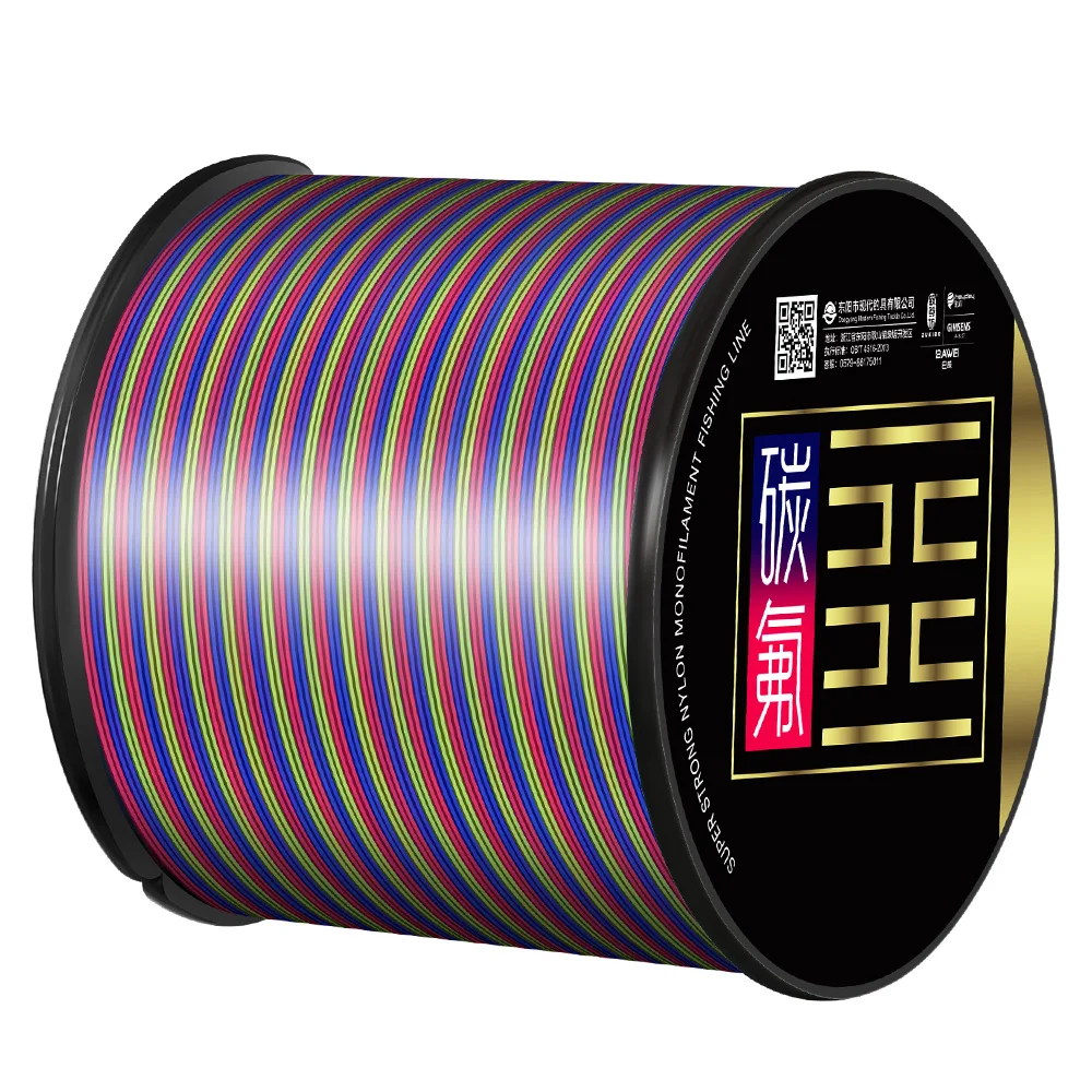 

Трехцветная рыболовная леска Thornslines, 500 м, леска с фторуглеродным покрытием, основная леска, супермягкая леска, скользкая леска для морской и речной воды