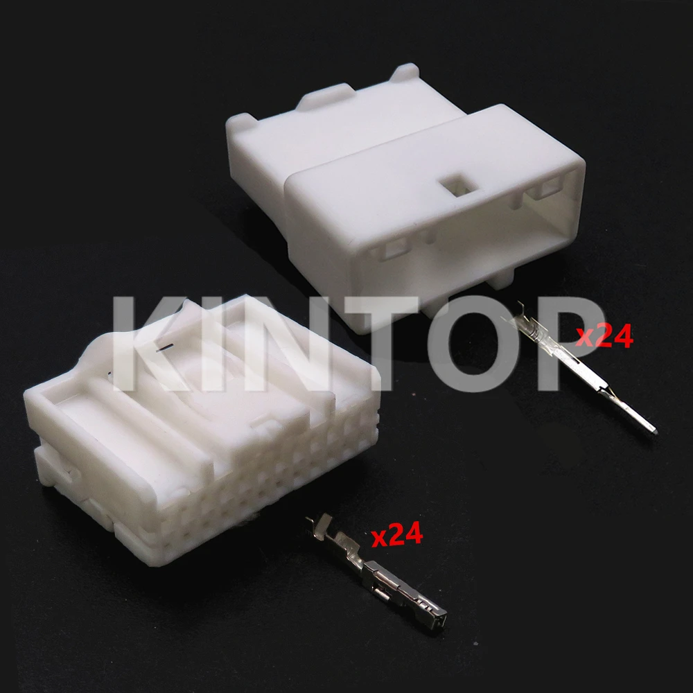 1 Set 24 Pins AC Assembly Car Replacement Socket 6098-5285 6098-5283 Automobile Modification Plug Auto Cable Connector Assembly