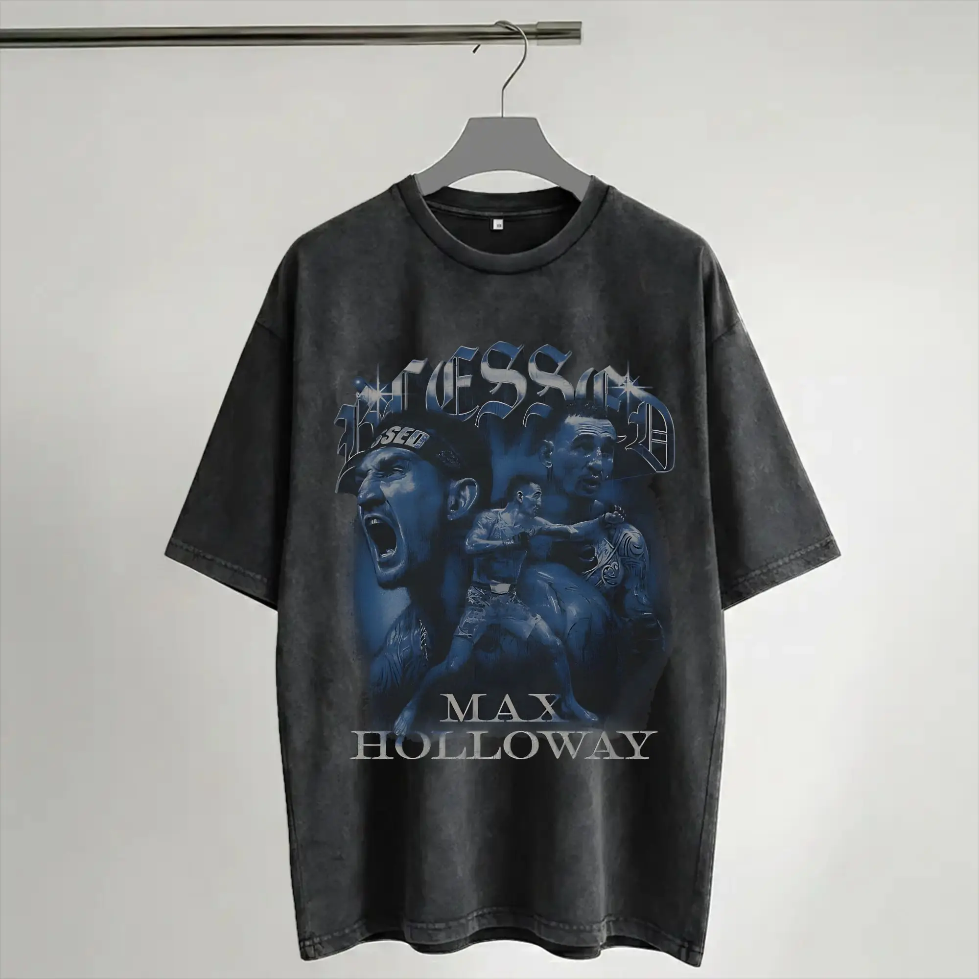 Maxs Blesseds Holloways Outfit Washed T Shirts for Men Women Streetwear Hip Hop T-Shirts Graphic Printed  Tees Tops Short Sleeve