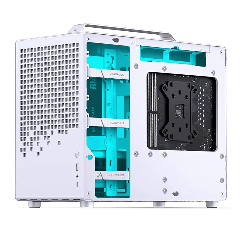 Imagem -03 - Jonsbo-capa para pc Destacável Placa Gráfica Refrigerada a ar Caixa para Desktop tipo c Chassi Atx Branco Preto Matx 20l 163 mm Z20