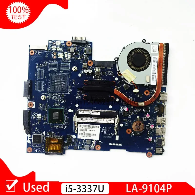 

Used VAW11 LA-9104P For DELL Inspiron 15 3521 5521 Laptop Motherboard CN-0760R1 0760R1 SR0XL I5-3337U CPU