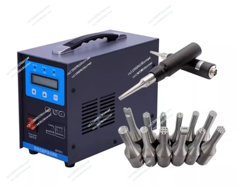 Spot Welder Fabric Plastic Welding Machine 220V 1000W 28KHz 0-15mm Handheld Ultrasonic Spot Welding Machine Portable Plastic