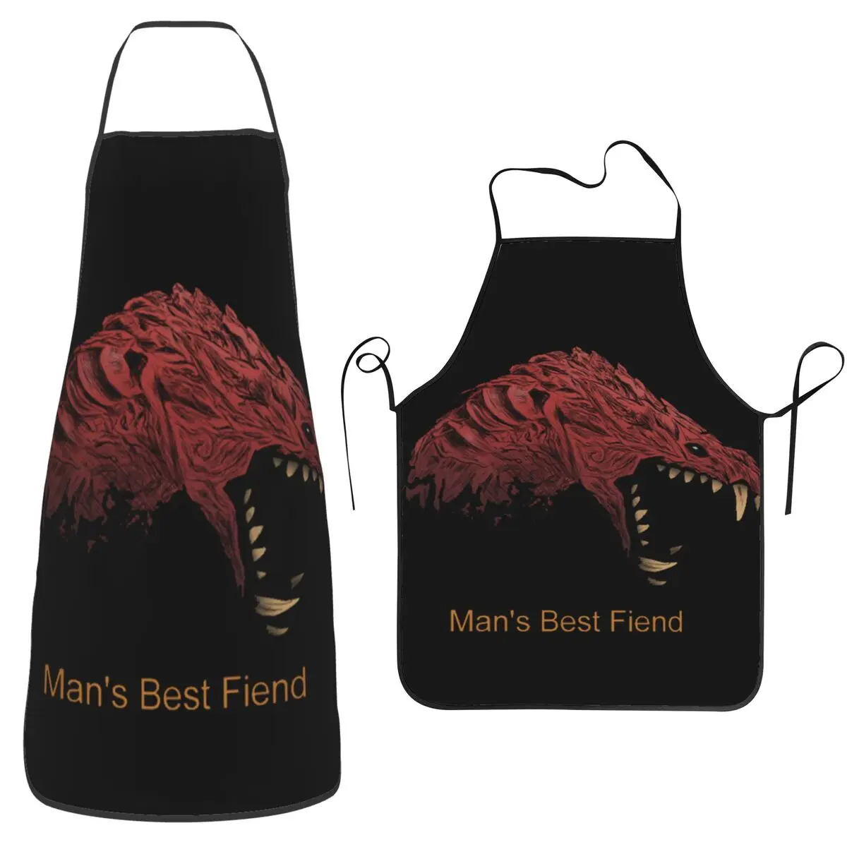 Avental masculino Odogaron, melhor fiend, chef, cozinha, cozimento, tablier, sem mangas, limpeza de cozinha, para mulheres, homens, pintura