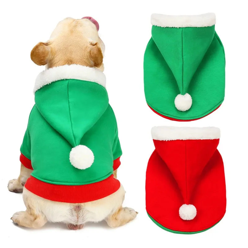 

Cotton Christmas Snowman Printed Dog Costume Festival Winter Coat Style Design Dog Hoodies Puppy Cat Costume Pet Supplies