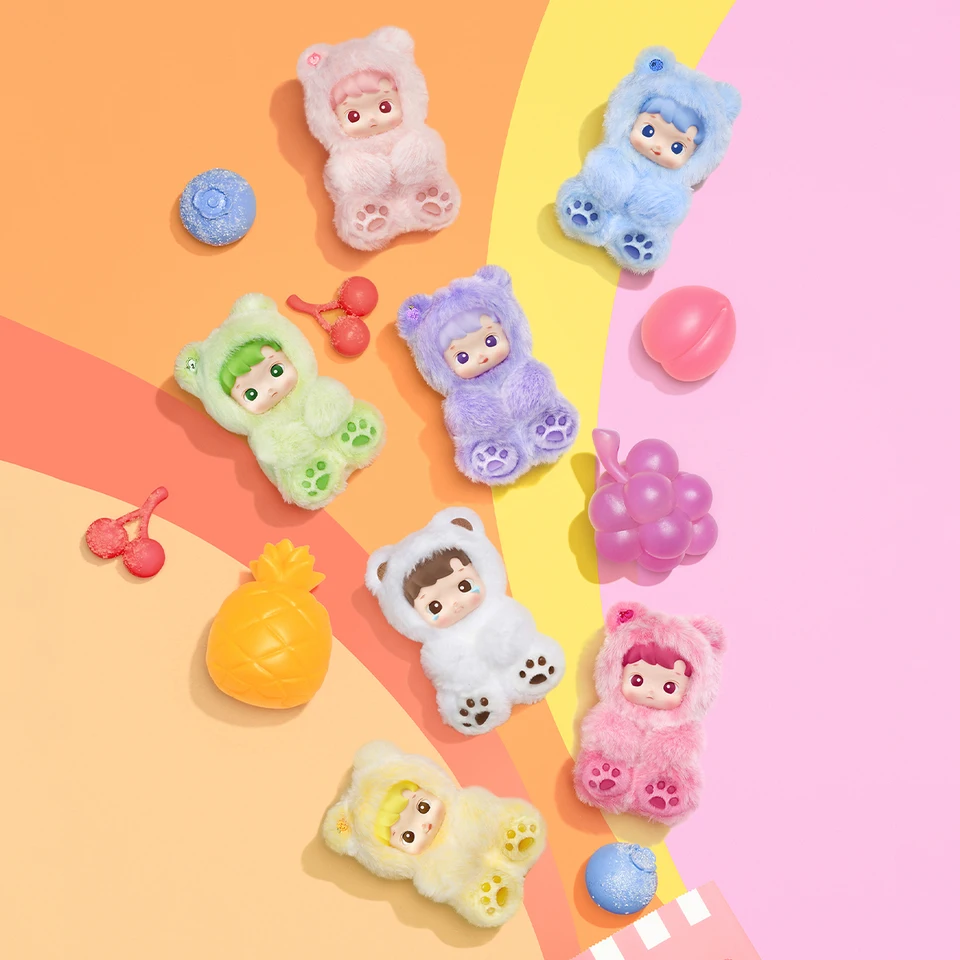 POP MART HACIPUPU グミベアシリーズ-ビニールプラッシュペンダント