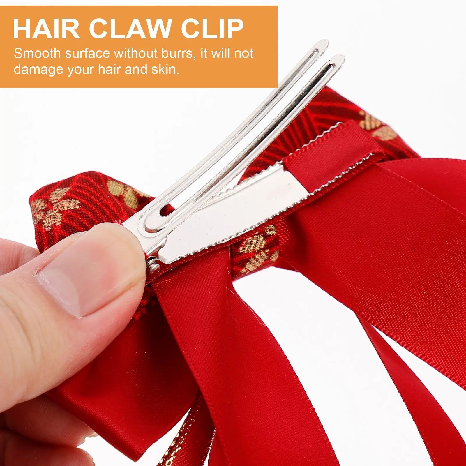 

2 шт. заколки для волос с бантом в виде бабочки, красный дизайн, китайский стиль, прочные, легкие, аксессуары для волос для женщин и девочек, для повседневного использования