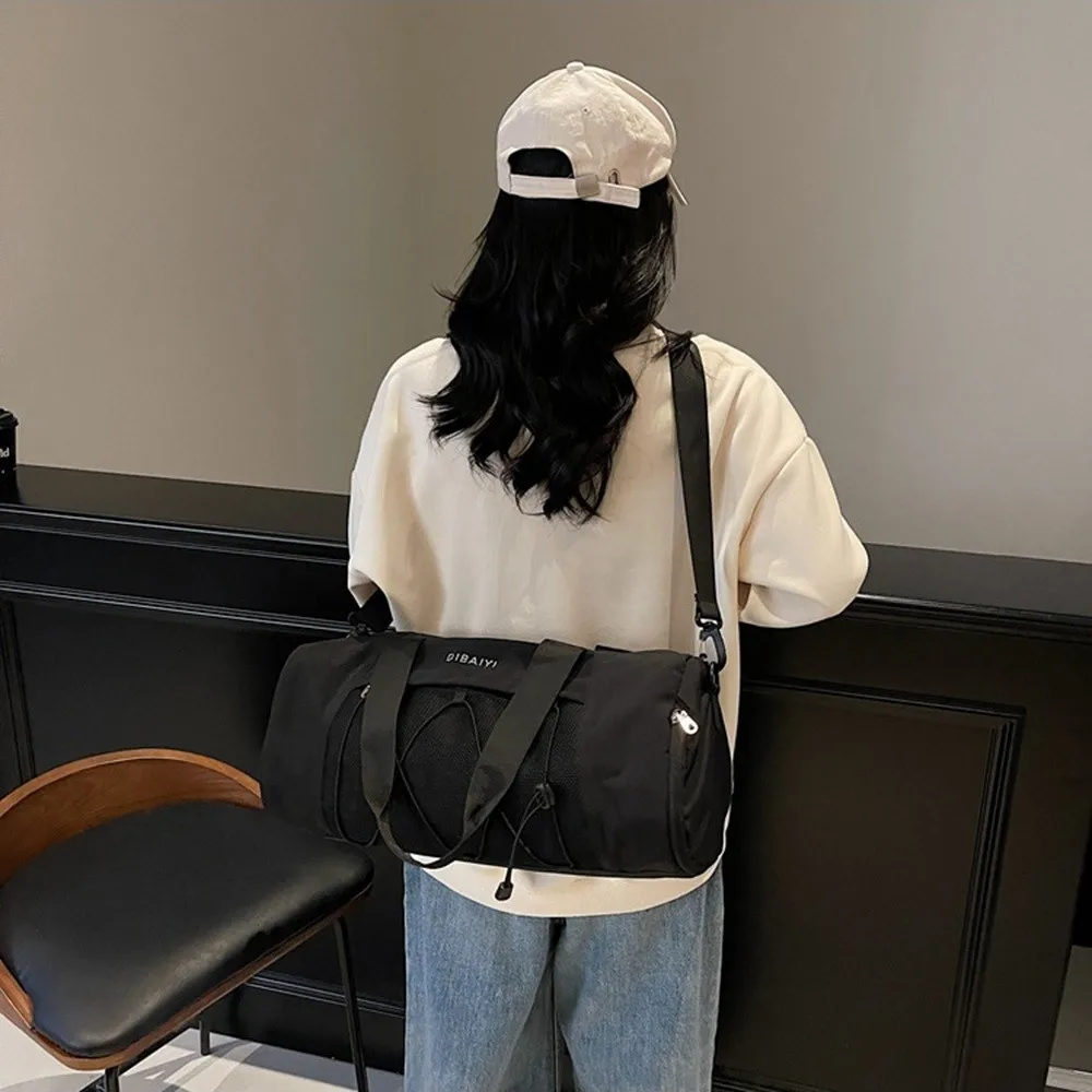 

Korean Style Travel Luggage Bag Large Capacity Waterproof Sports Fitness Handbag Dry and Wet Separated Single Shoulder