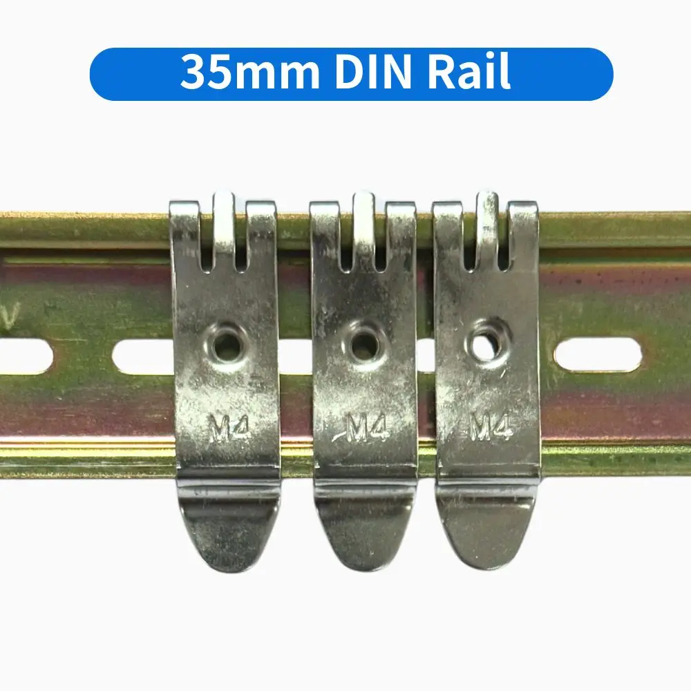 Single Phase SSR 35mm DIN Rail Fixed Solid State Relay Clip Clamp Mounting Screws Drop