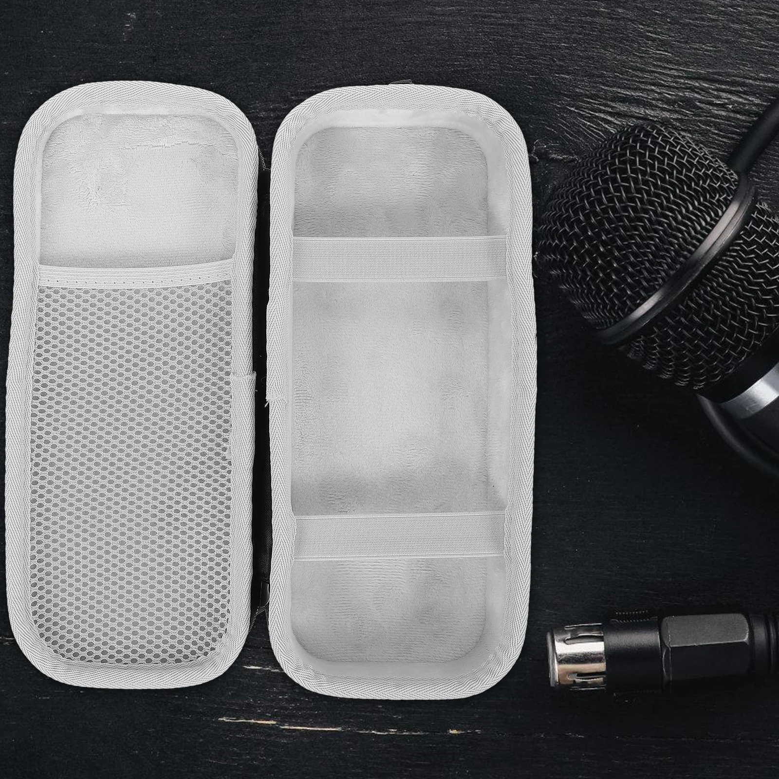 

Portable Microphone Bag Shockproof Lightweight Eva Storage Case Travel Carrying Case for Handheld Wireless Mic