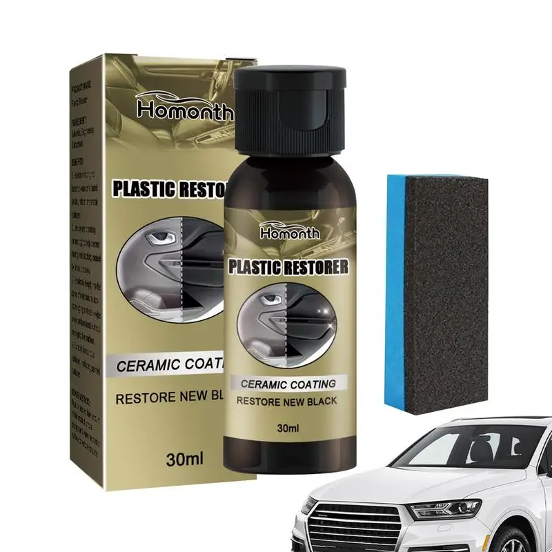 

Car Restore Ceramic Coating Liquid 30ml Car Refurbishment Cleaning Agent Auto Interior Paint With Sponge Car Accessories
