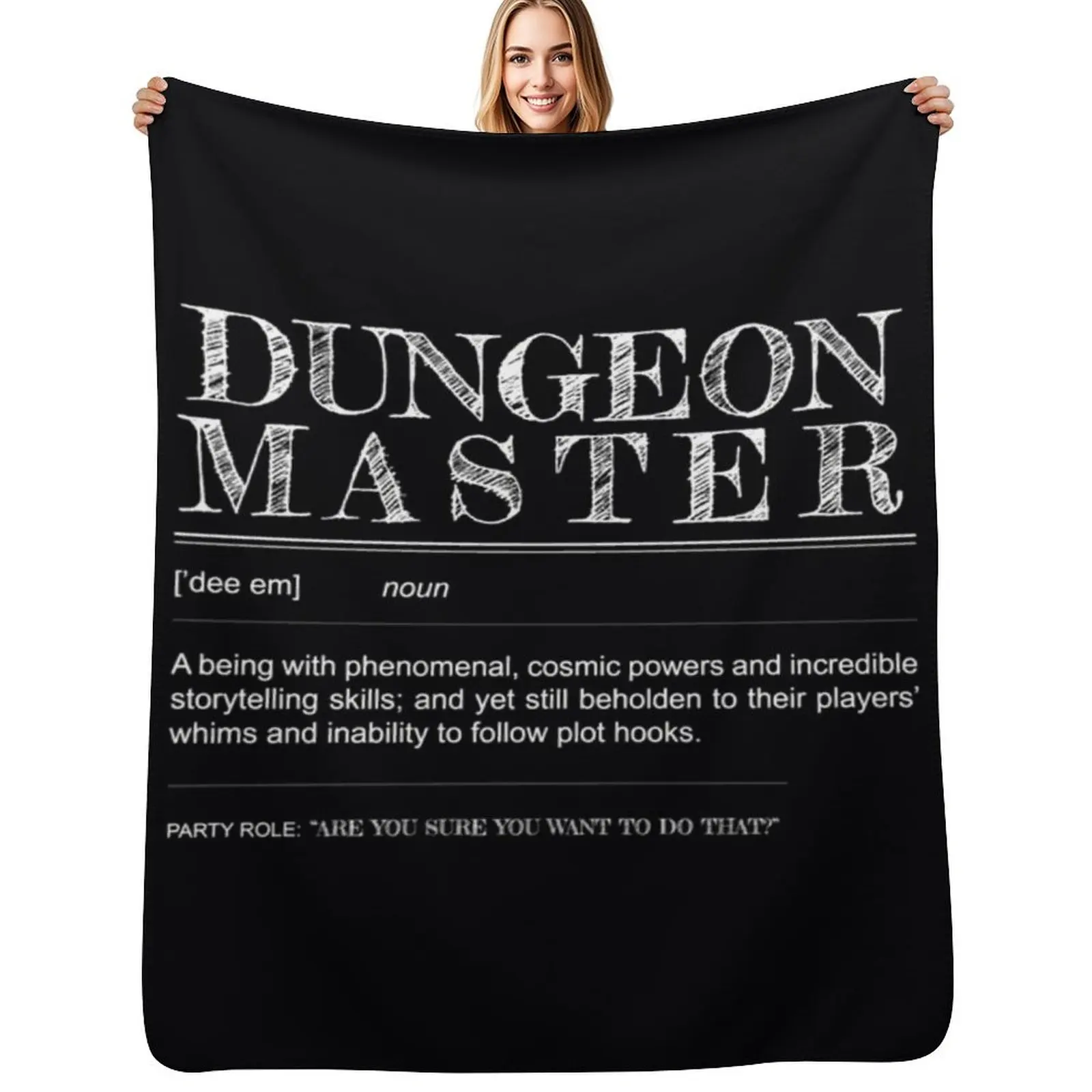 Dungeon Master Definition \t Throw Blanket cosplay anime Moving Warm For Decorative Sofa Luxury Thicken Decorative Beds Blankets