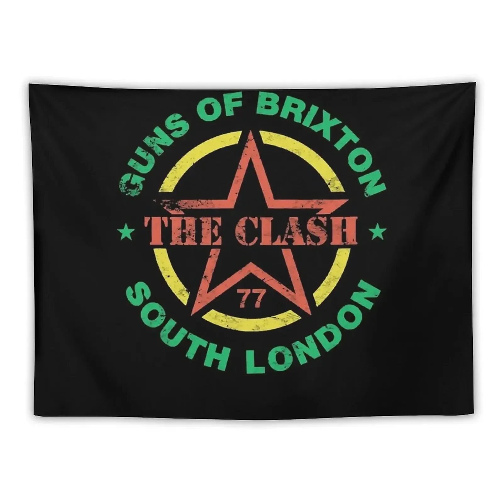 Guns of Brixton Logo Shirt Classic Tapestry Room Aesthetic Room Design Tapestry