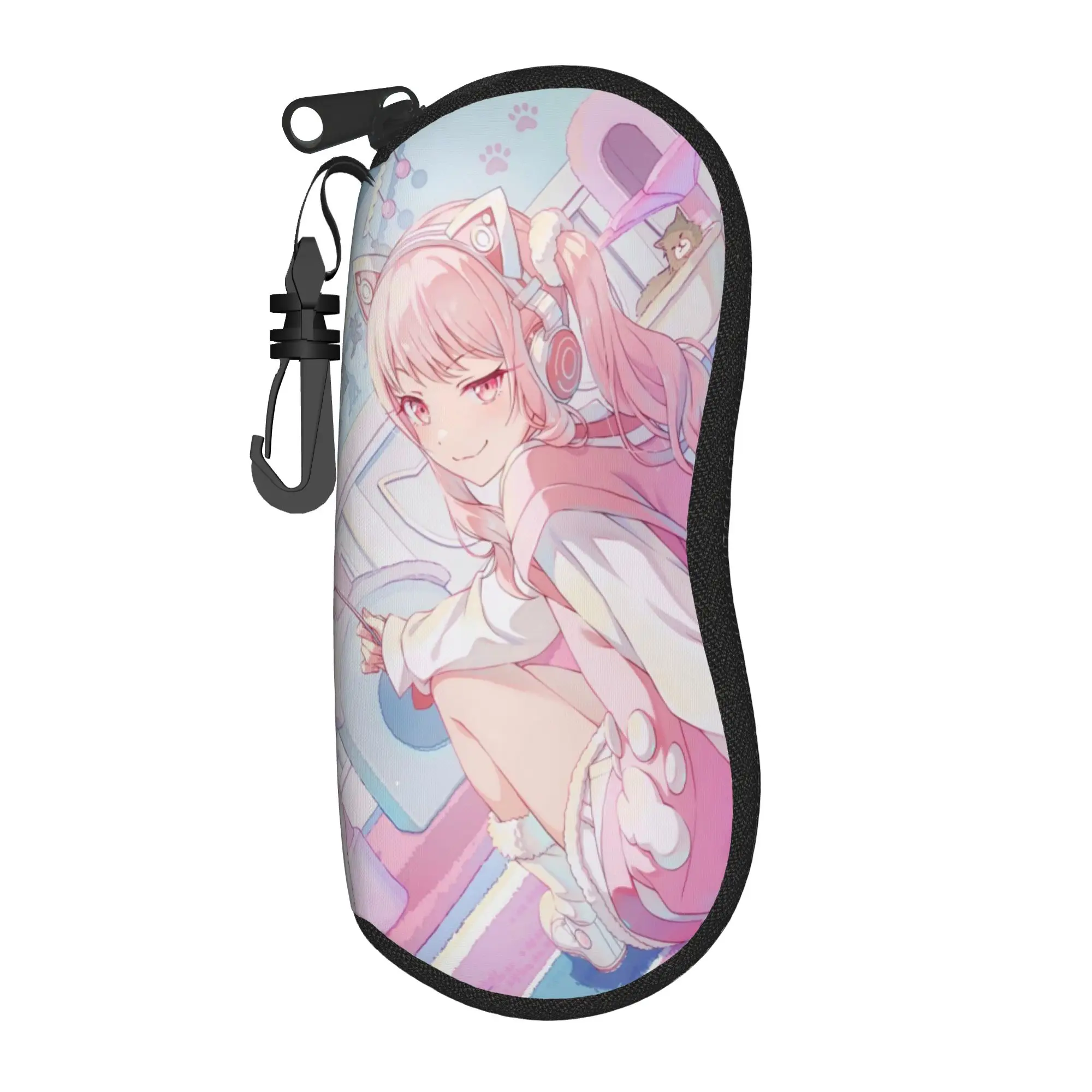 Lovely Cartoon Glasses Case Mizuki Akiyama Accessories  Zipper  Sunglasses Storage Box Ins Style Glasses Box