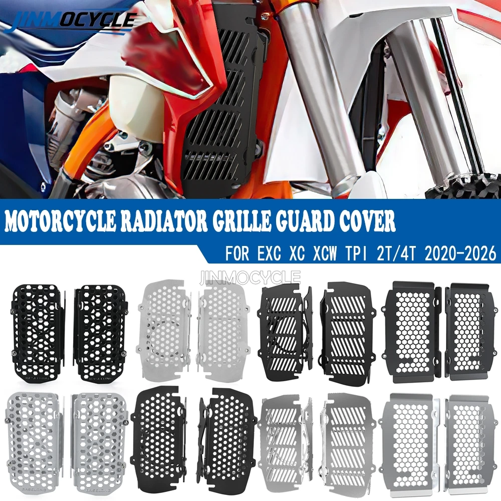 

New For EXC, XC XC W 125, 150, 250, 300 2020 2021 2022 2023 2024 2025 2026 Motorcycle Radiator Guard Grille Cover Protector