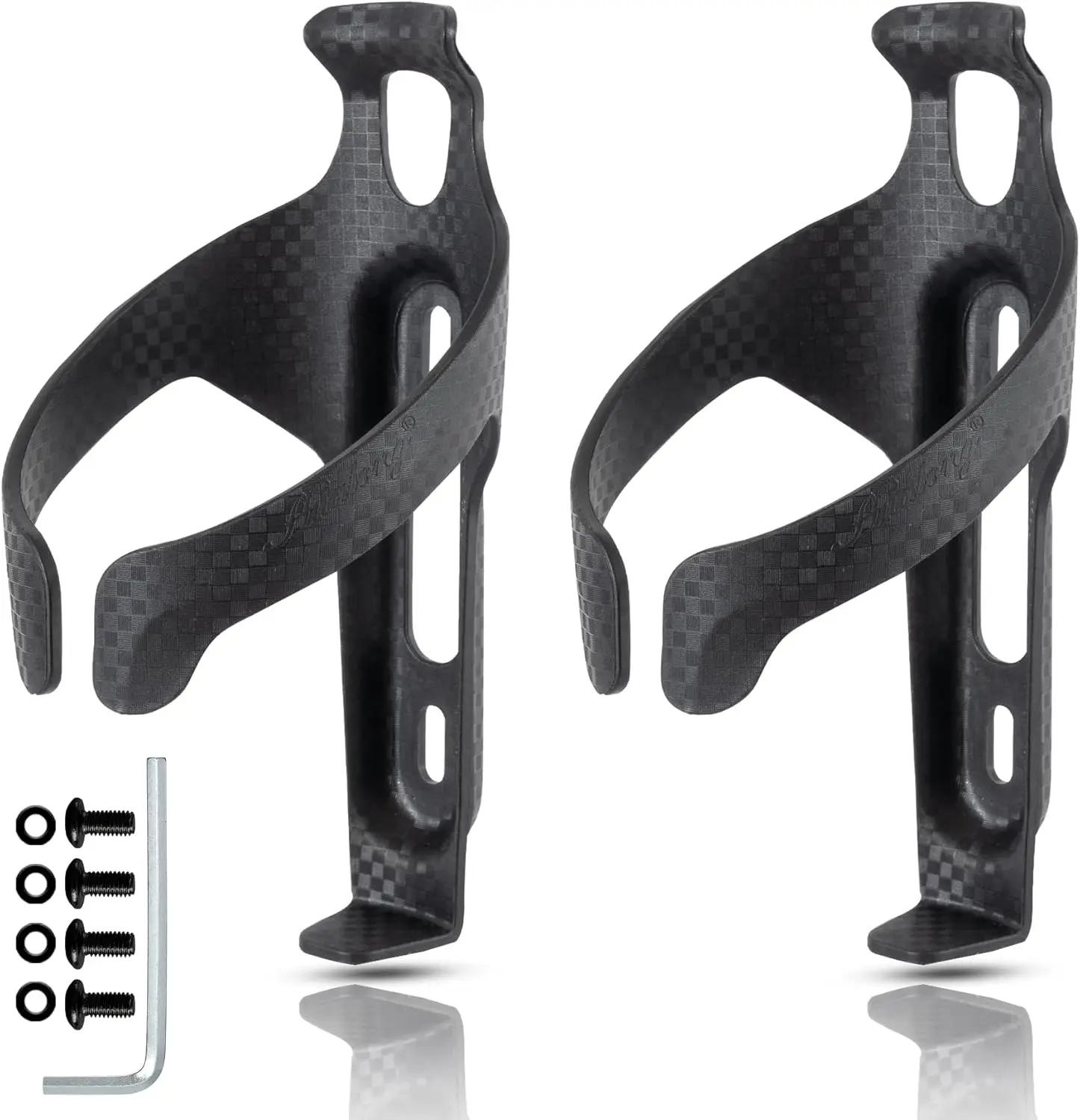 

Aerodynamic Bike Water Bottle Cage 2-Pack for Road MTB Gravel, Universal Fit with Screws
