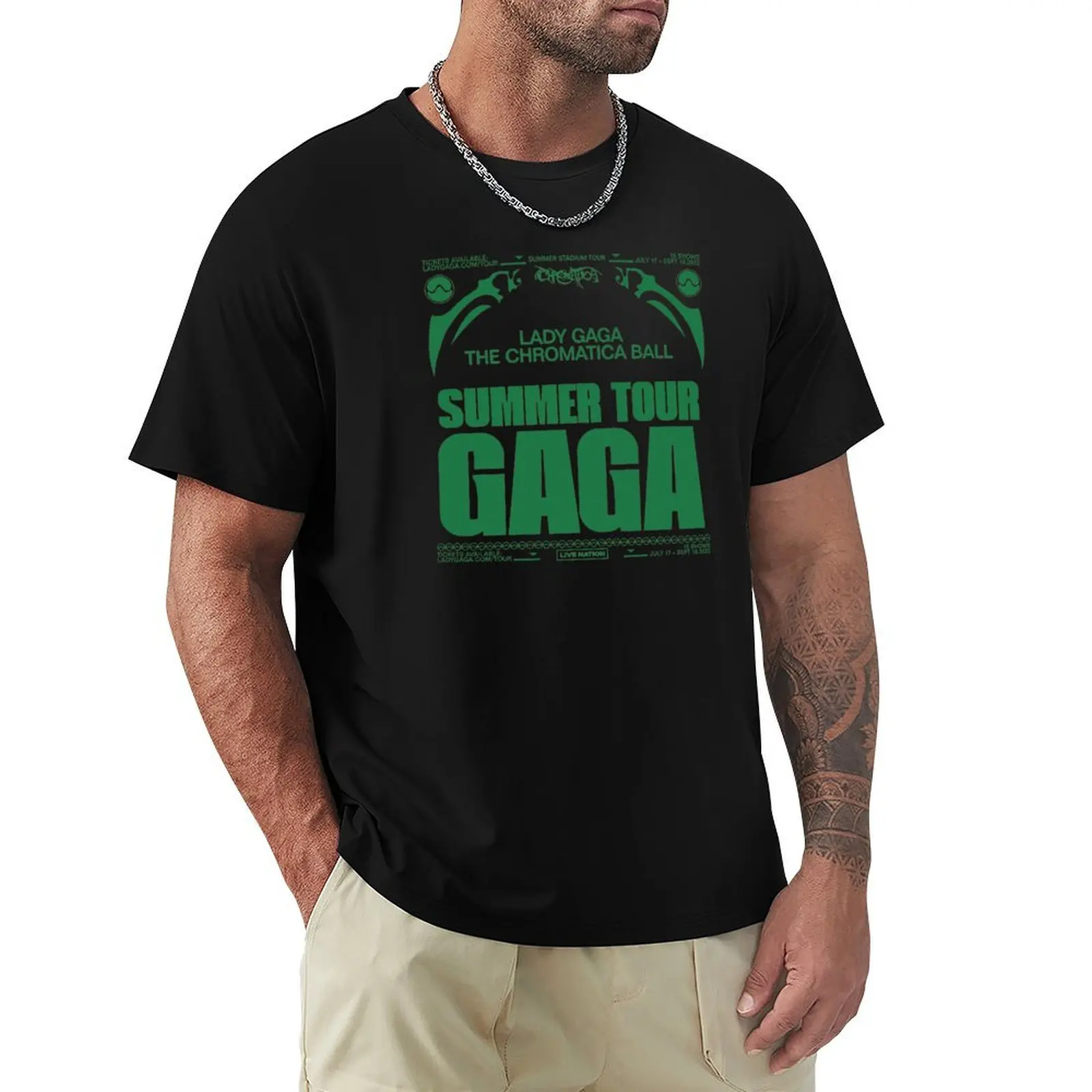 Chromatica Ball 2 T-Shirt Casual All Match Tee Shirt for Men