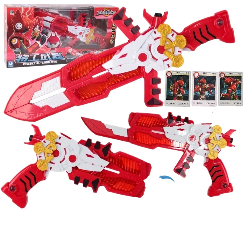 2025 Echte mehrere Modus Mini Kraft Transformation Schwert Spielzeug Action-figuren MiniForce X Verformung Spielzeug Kinder Hause dekorationen