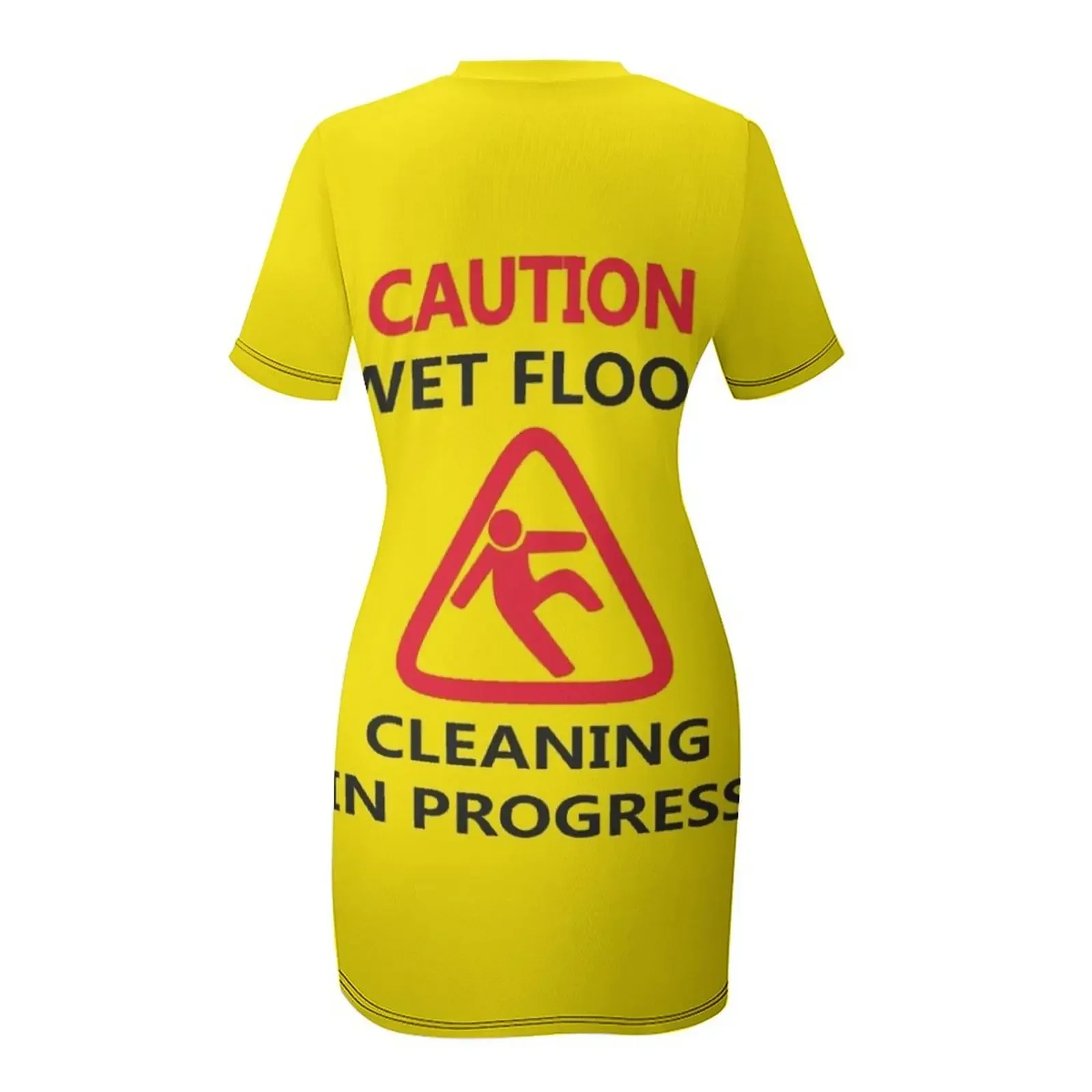 Picture 6: Caution wet floor sign Short-Sleeved Dress cute dress summer dresses womens 2026 Dresses for wedding party