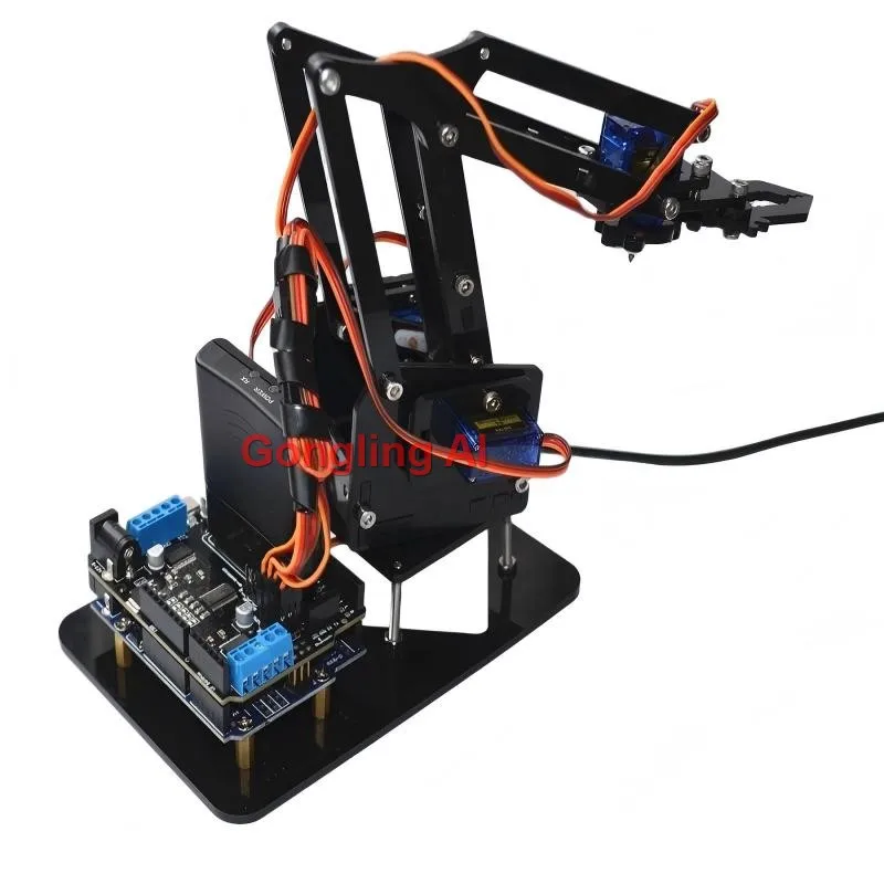 STEM 4 DOF Robotarm Servo SG90 Mechanische Arm Klauw Kit 4-weg Knopbediening Voor Arduino Robotarm DIY Kit Ps2 Programmering Robot