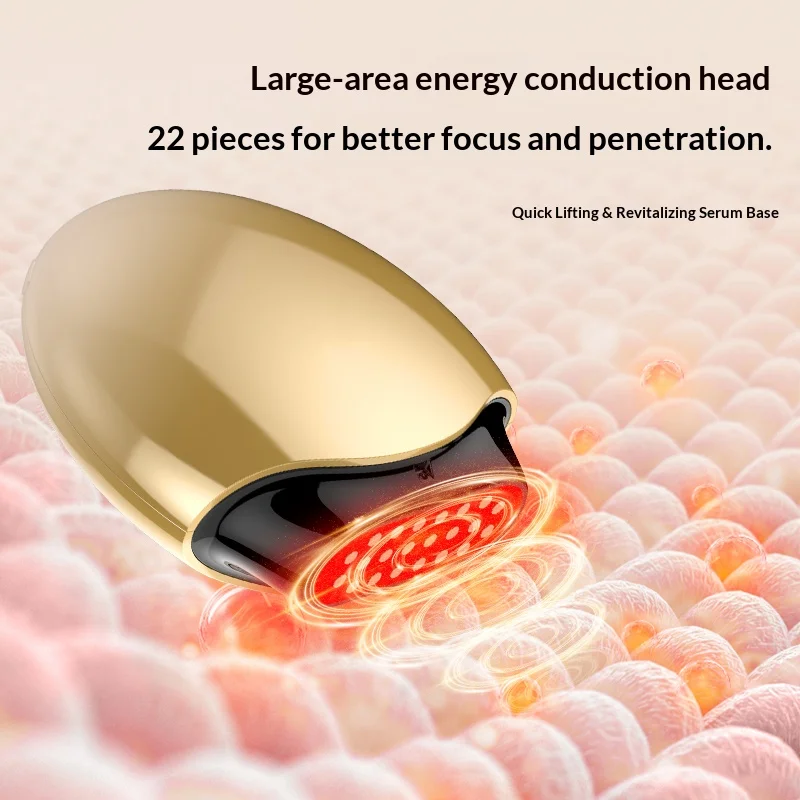 الاستخدام المنزلي جهاز تجميل الكولاجين الضوء الأحمر المضاد للشيخوخة RF التجاعيد ، ثبات رفع التدفئة تبييض البشرة