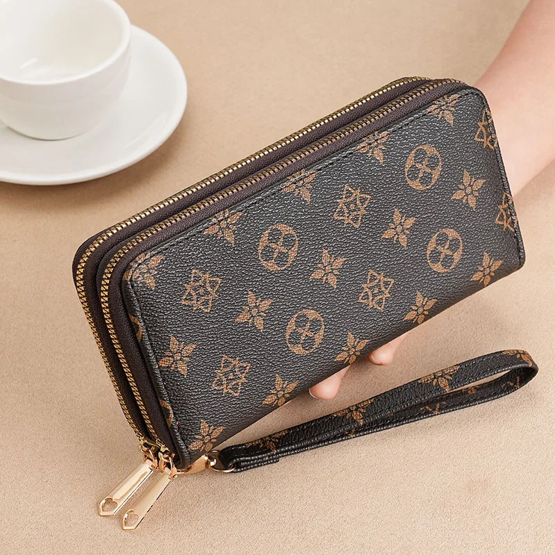 Women Wallets Pu Leather Women Purses Fashion Long Zipper Women\'s Wallet Money Coin Holder Female Long Purse