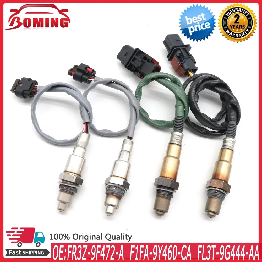 4PCS Upstream&Downstream O2 Oxygen Lambda Sensor FR3Z-9F472-A F1FA-9Y460-CA FL3T-9G444-AA For Ford 2015-2017 E1GA-9Y460-GA