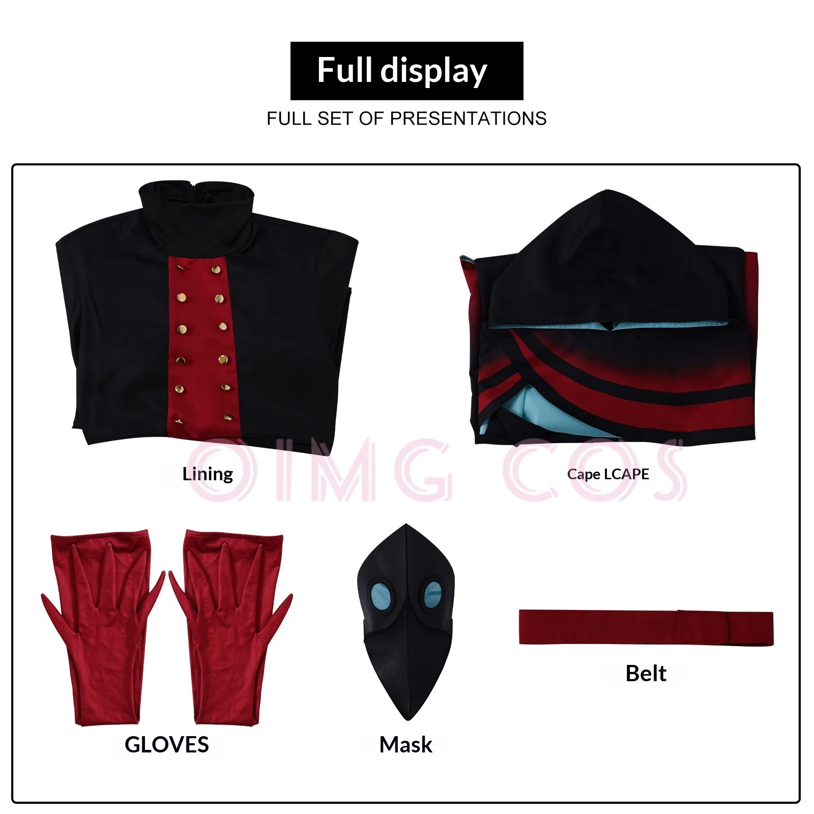 The Freak Circus Doctor Cosplay Costume Full Set Adult Scary Circus Medical Staff Uniform For Comic Con Halloween Cos Events view 6