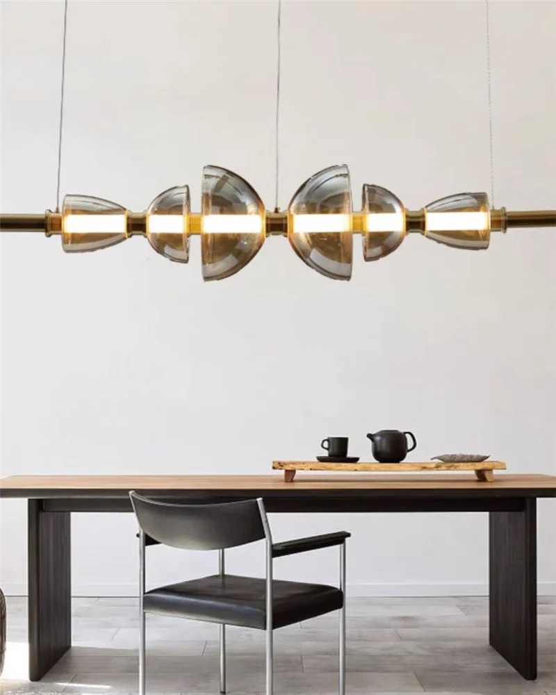 Nordique minimaliste moderne Restaurant verre lustre chez l'habitant chambre principale lampe de chevet café salle à manger lampe de Table