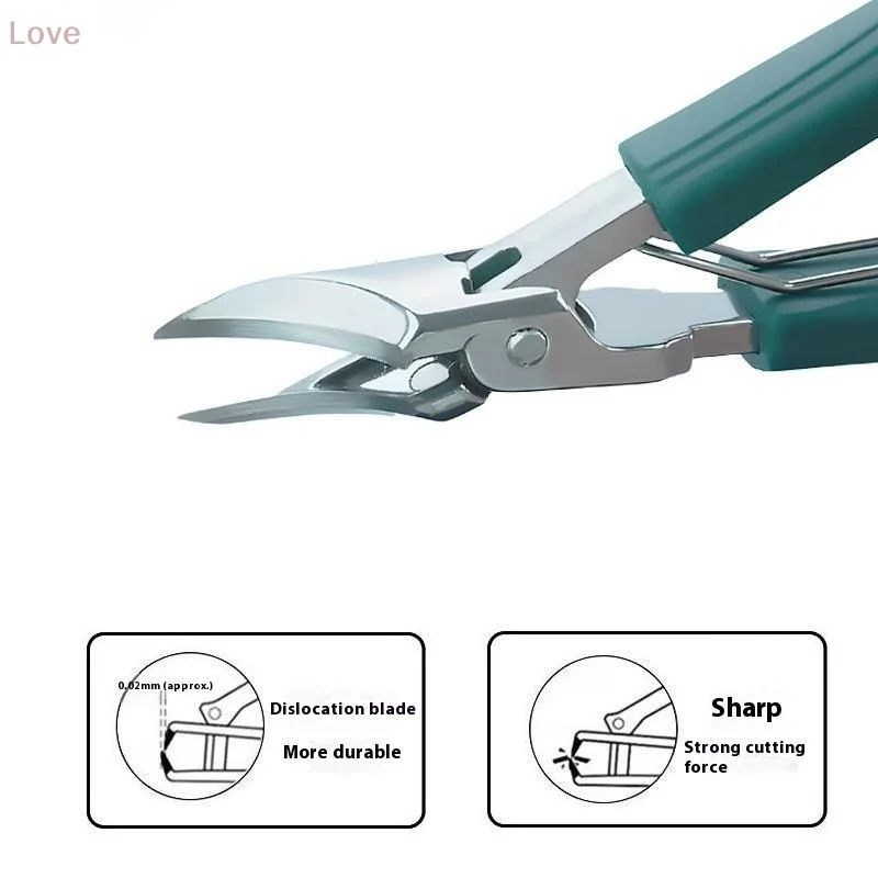 アンチスプラッシュ爪切り大型厚い硬い特殊な爪切りシャープ斜めペンチはさみ家庭用マニキュアツール