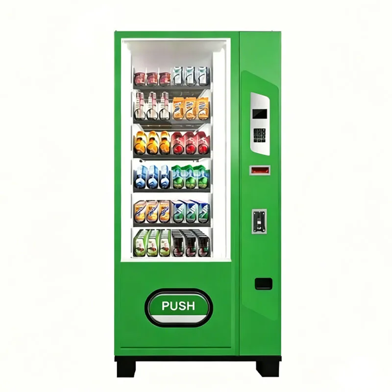 Smart Combo Vending Machine Commercial Snack and Drink Kiosk with Advertising Screen Wholesale Customized