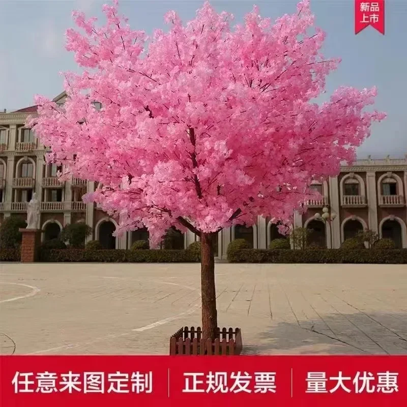 Home Decoration Cherry Tree Artificial Cherry Tree Wedding Decoration Maple Tree Christmas Holiday Party Hotel Mall Decoration