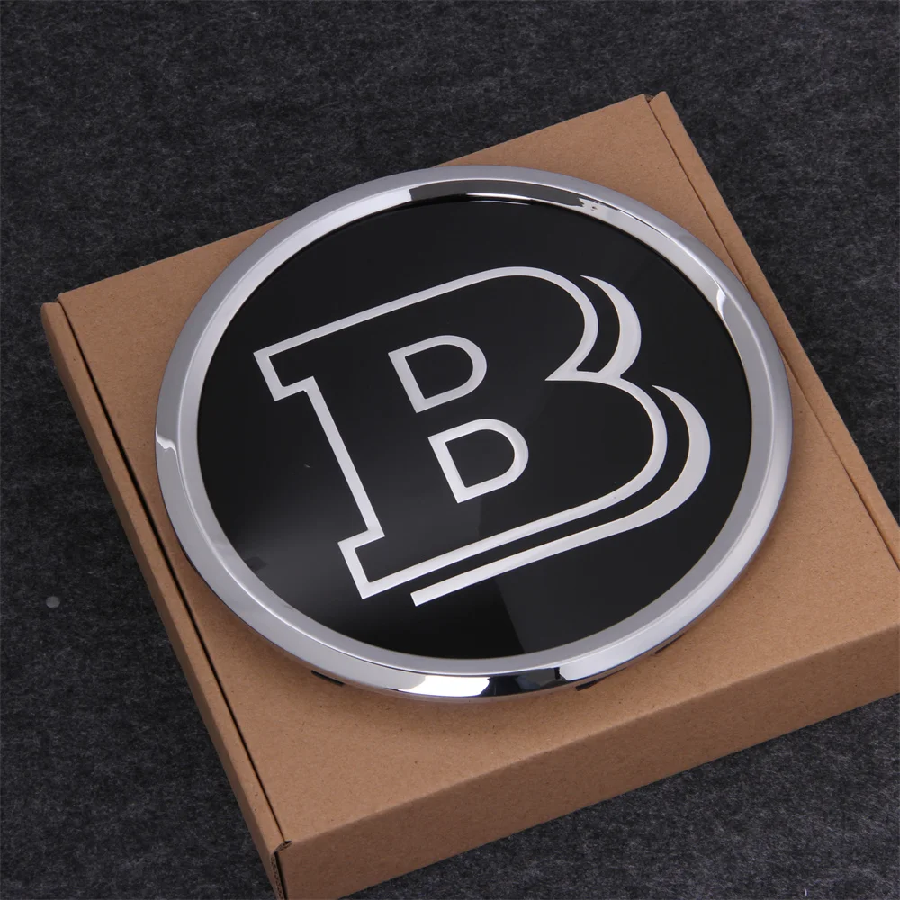

1pcs B LOGO Front Grille Star Emblem Chrome Silver For Mercedes W253 W204 W205 W213 W176 W246 W212 W251 W166 X156 X204 G63