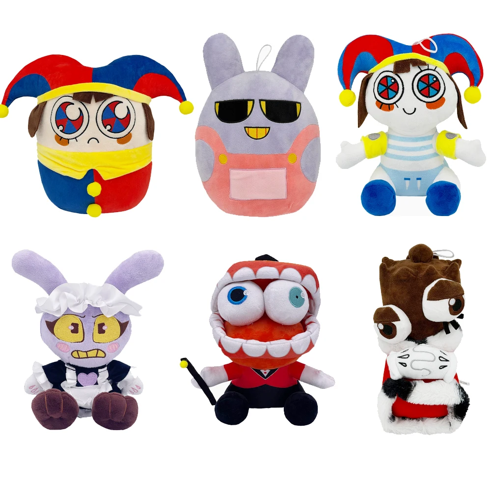 Hot The Amazing Digital Plush Toys Amazing Circus Clown Rabbit Plush Dolls Periphery Stuffed Toys Gifts