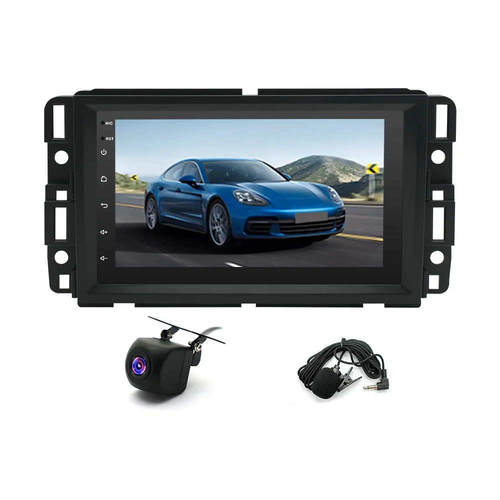 Android 13 Car Stereo GPS Navigation 4+64G for S-ilverado 2007-2018 GMT900/K2XX, for Tahoe 2007-2014 GMT900 with Carplay Android Auto 7in Car Radio with Bluetooth FM/RDS DSP WiFi SWC Split Screen + AHD Backup Camera Mic